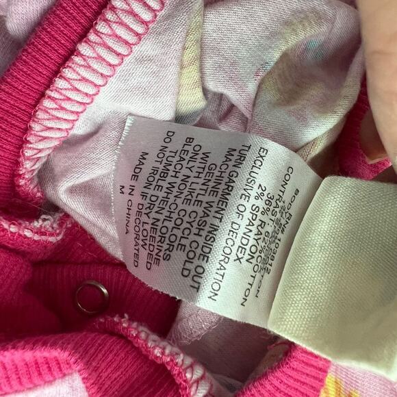 Nite Nite by Munki Munki Pancake Stacks One Piece Cotton Pajamas Medium - Picture 4 of 5